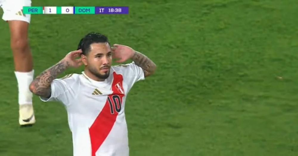 Gol de Sergio Peña tras grueso error del arquero rival en Perú vs República Dominicana por amistoso FIFA