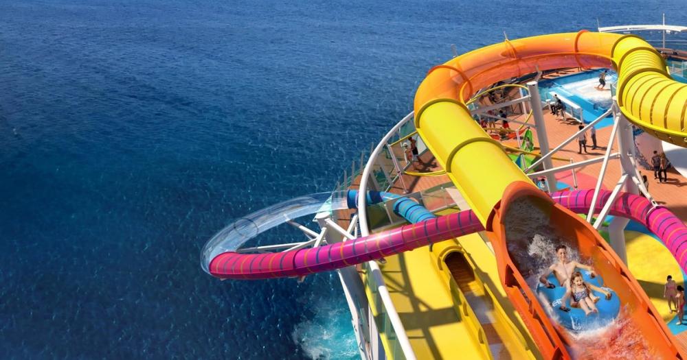 Pánico en el crucero más grande del mundo: se rompió un  tobogán acuático y un pasajero resultó herido