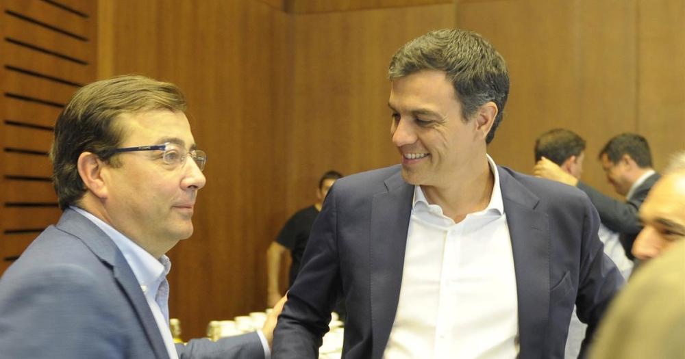 Pedro Sánchez despide a Fernández Vara y lo reivindica como “ejemplo de compromiso y diálogo”